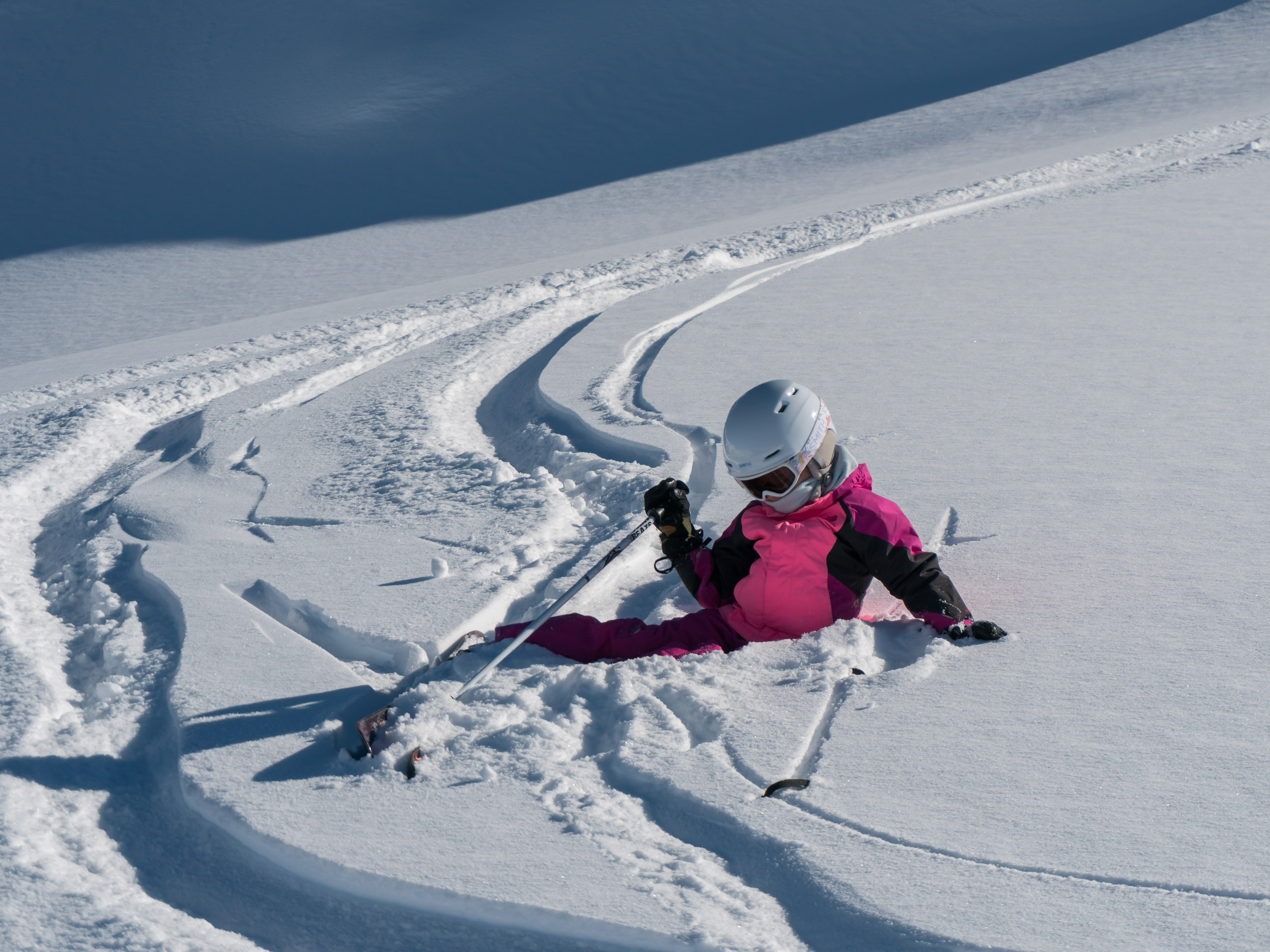 Helicopter on snow in New Zealand backcountry